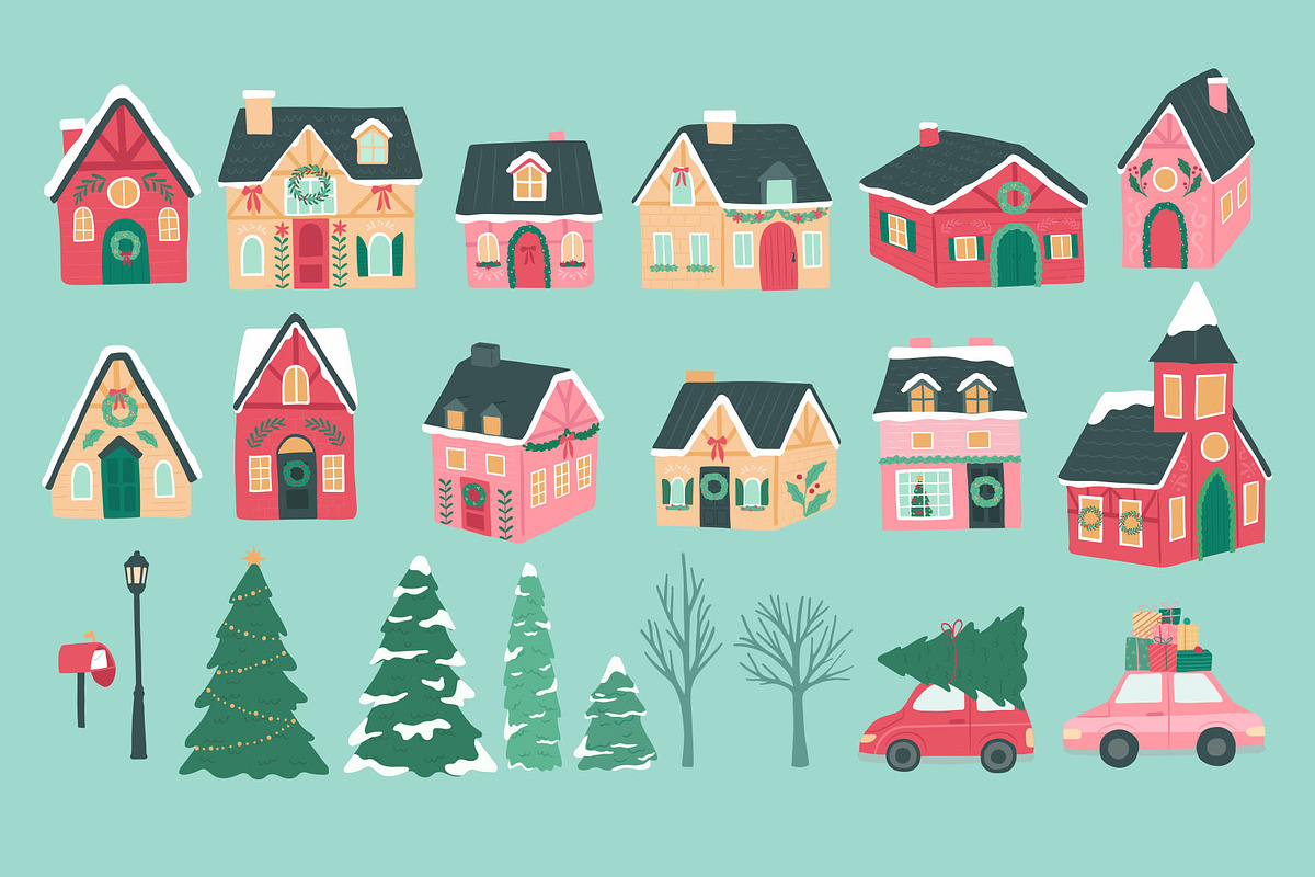 Winter Holiday Illustration, a Background Graphic by CreativeChristiana (Photo 3 of 12)