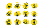 Coffee drinks illustration, a Food Illustration by alekseiderin (Thumbnail 3 of 5)