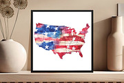 USA Map Puzzle 4th of July Clipart, an Illustration by DreamCafeArt (Thumbnail 6 of 7)