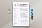 Resume Template, a Resume Template by DesignDevisers (Thumbnail 1 of 10)