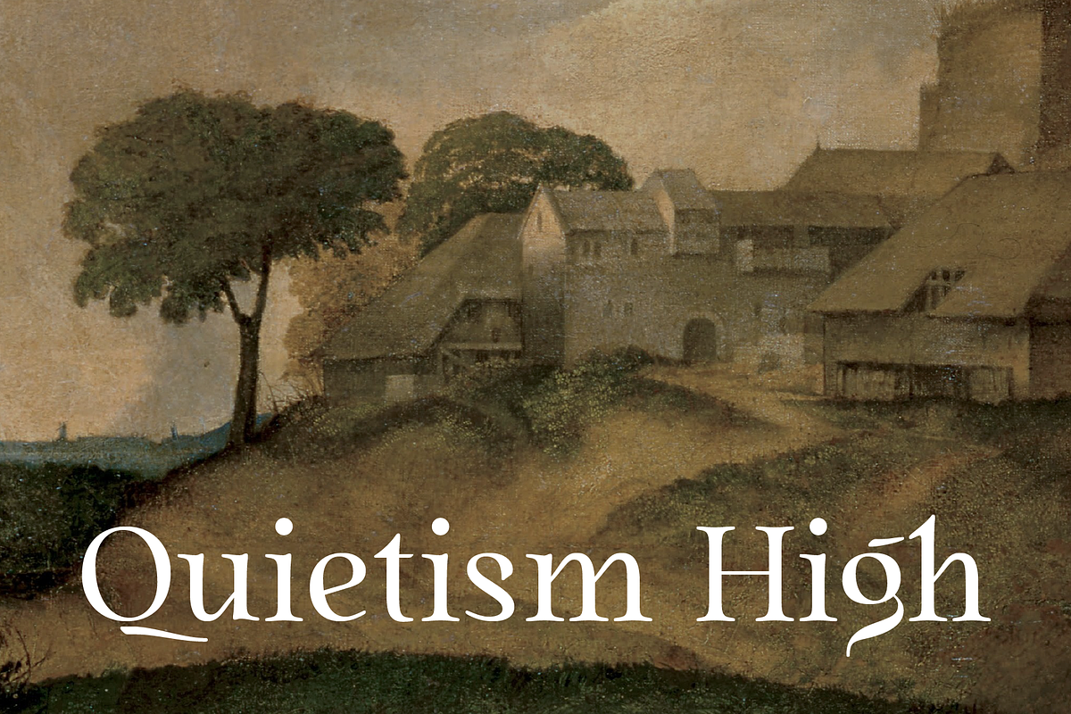 Quietism High font, a Serif Font by Michael Rafailyk (Photo 1 of 8)