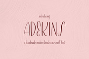 Adekins Modern Hand Drawn Font, a Sans Serif Font by Sumbo Pinheiro