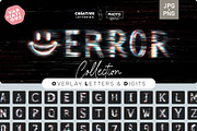 Error Data Glitch Letters Overlays, a Symbol Font by PhotoSpirit (Thumbnail 1 of 8)