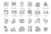 Food Delivery - thin line web icons, an Outline Icon by Tettygreen (Thumbnail 2 of 2)