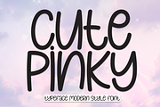 Cute Pinky | Script Font, a Script Font by Scratchones (Thumbnail 1 of 8)