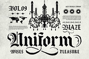 Black male Typeface, a Blackletter Font by alit design (Thumbnail 8 of 17)