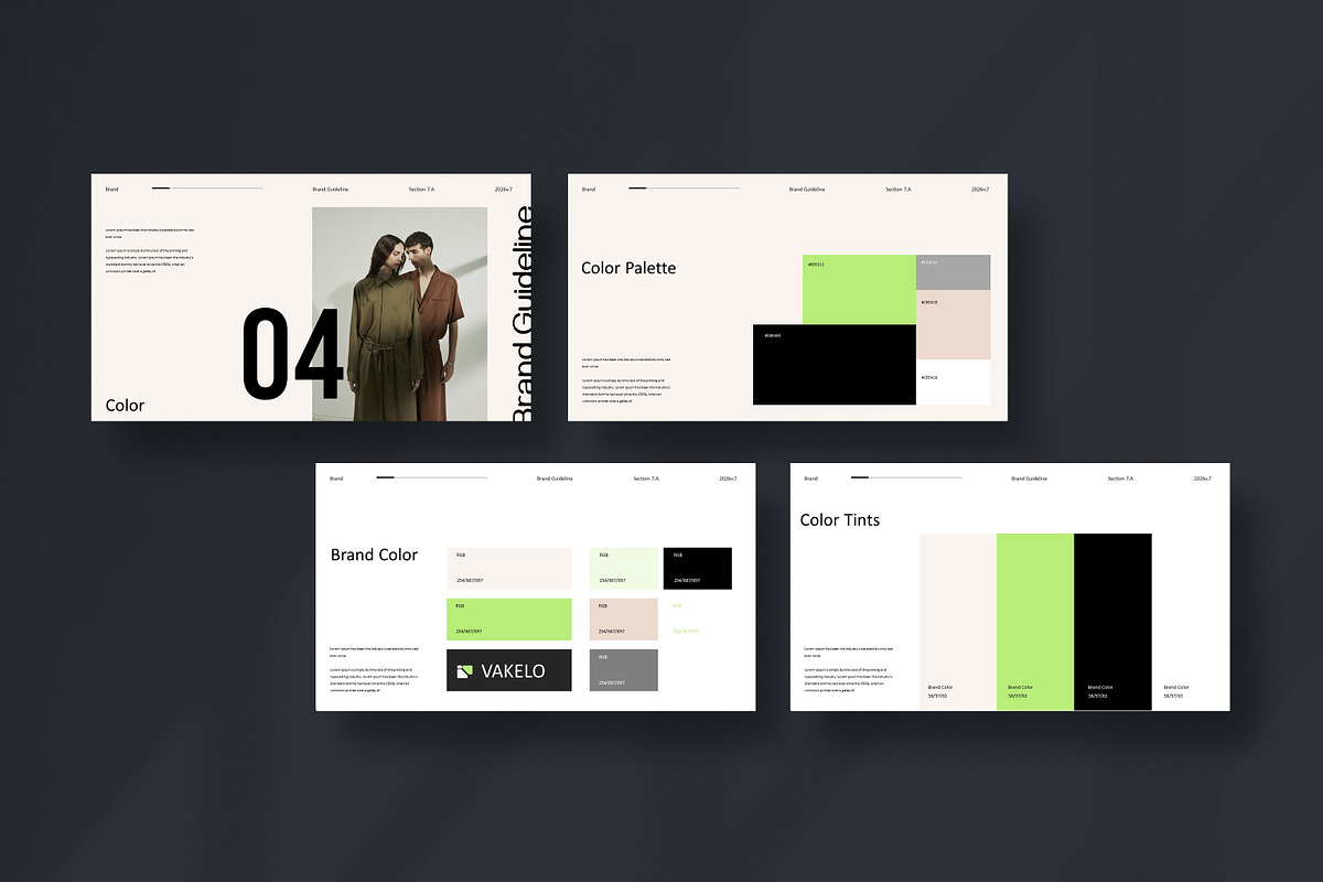 Brand Guidelines Template, a Presentation Template by UpSolution (Photo 3 of 6)