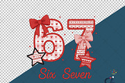 Faux Crochet Valentine Six Seven Png, an Illustration by Creative Art (Thumbnail 6 of 6)