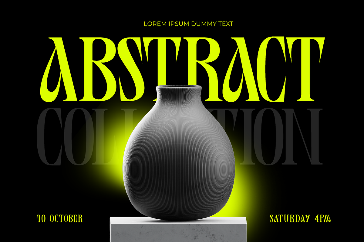 Meteor Display, a Serif Font by Foxtype (Photo 5 of 7)