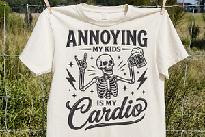 Annoying My Kids Is My Cardio SVG, a Seasonal Illustration by Rose Art