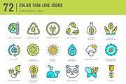 Green Technology icons, an Outline Icon by PureSolution (Thumbnail 3 of 4)