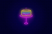 Valentines Day Neon Vector Icons, an Outline Icon by kh_cat (Thumbnail 2 of 3)