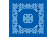 Set Of 4 Paisley Bandana's VI, a Pattern Graphic by Bakhtiozin art graphic (Thumbnail 3 of 5)