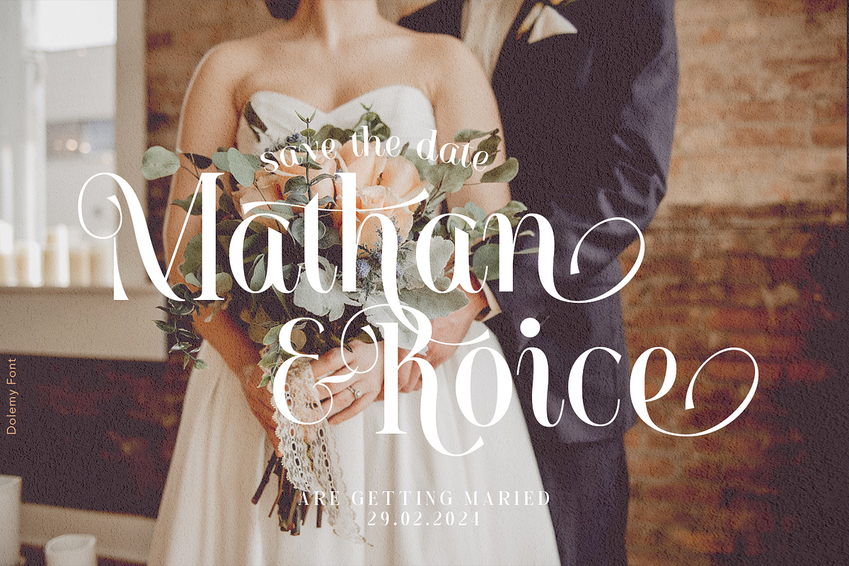 Dolemy Classic Script Font, a Script Font by TypeClassHeroes (Photo 9 of 10)
