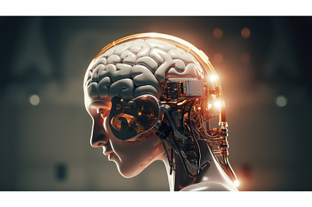 science artificial brain implant ai, an Abstract Photo by pikepicture