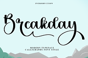 Breakday, a Handwritten Font by FreshTypeINK (Thumbnail 1 of 8)