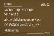 Kentish Font, a Sans Serif Font by Graptail (Thumbnail 9 of 11)