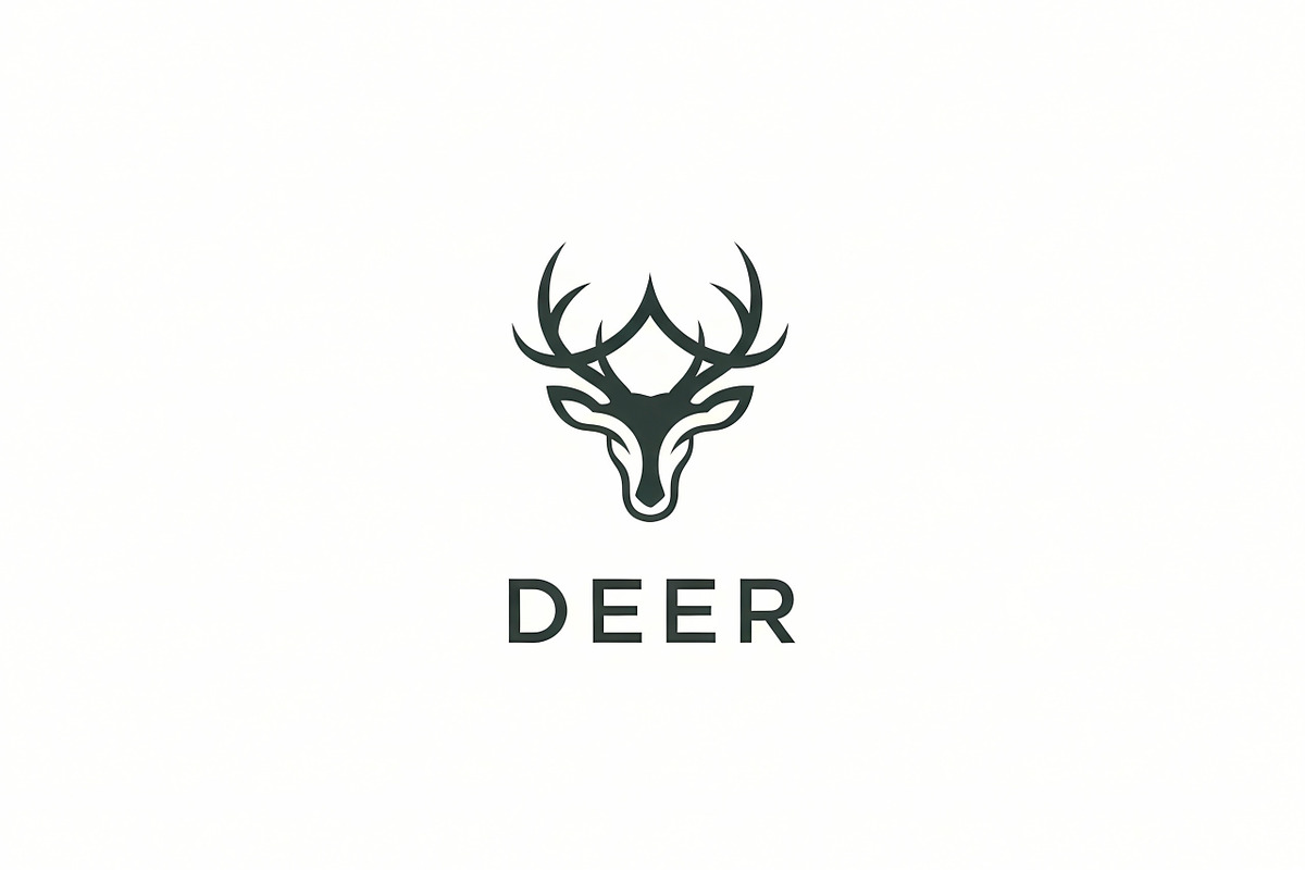 inimal Deer Head, a Branding & Logo Template by Logocreative (Photo 2 of 2)