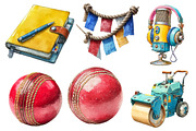 Cricket Watercolor Cliparts, an Illustration by Designworld (Thumbnail 2 of 6)