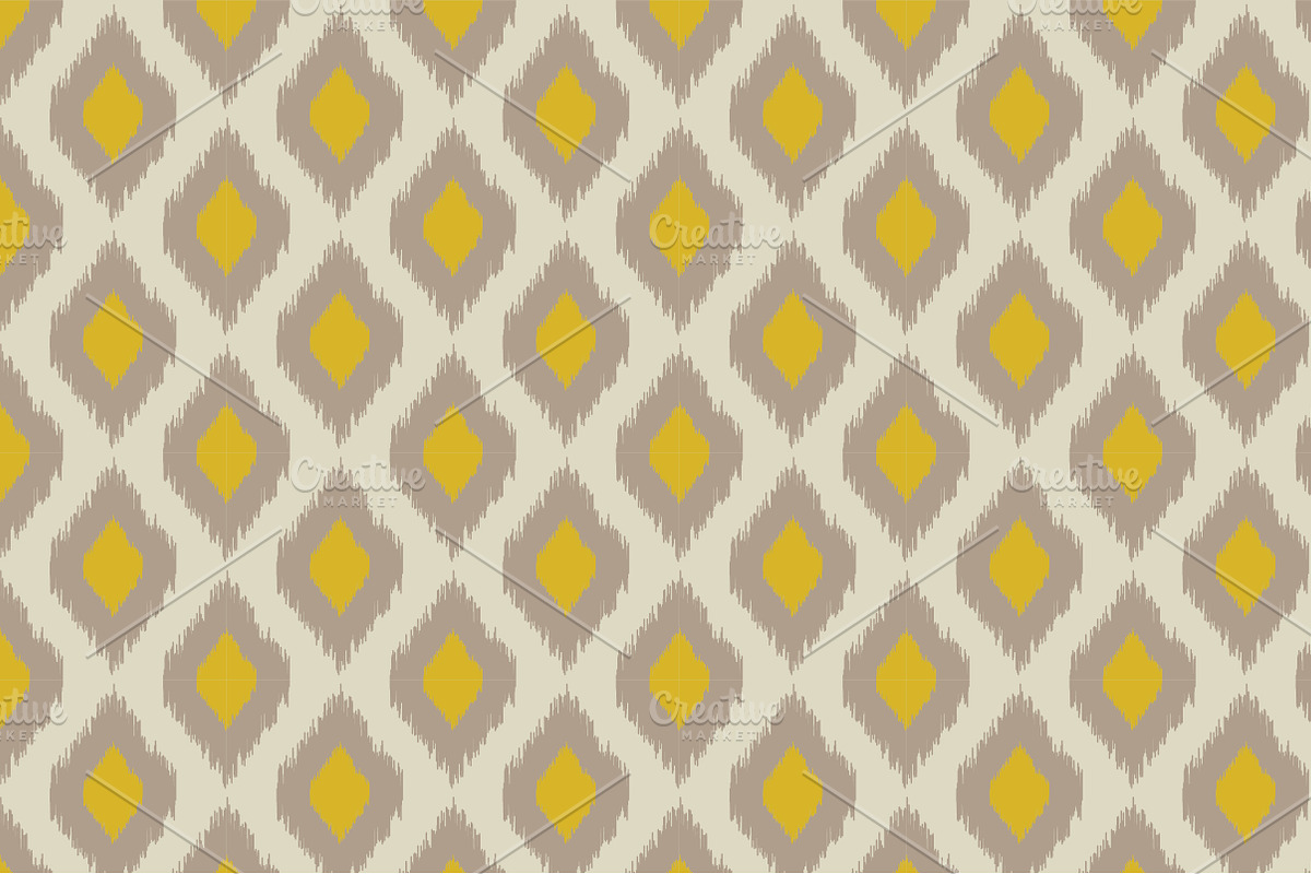 Retro ikat tribal seamless patterns, a Pattern Graphic by SmartDesign (Photo 2 of 2)