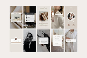 Beige Aesthetic Instagram Templates