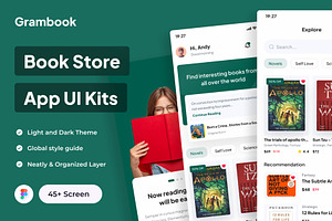 Grambook - Book Store Apps UI Kits