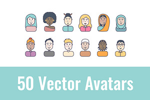  50 Male And Female Avatars