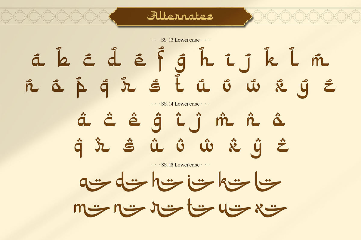 Mushym Arabic Typeface, a Sans Serif Font by alit design (Photo 19 of 23)