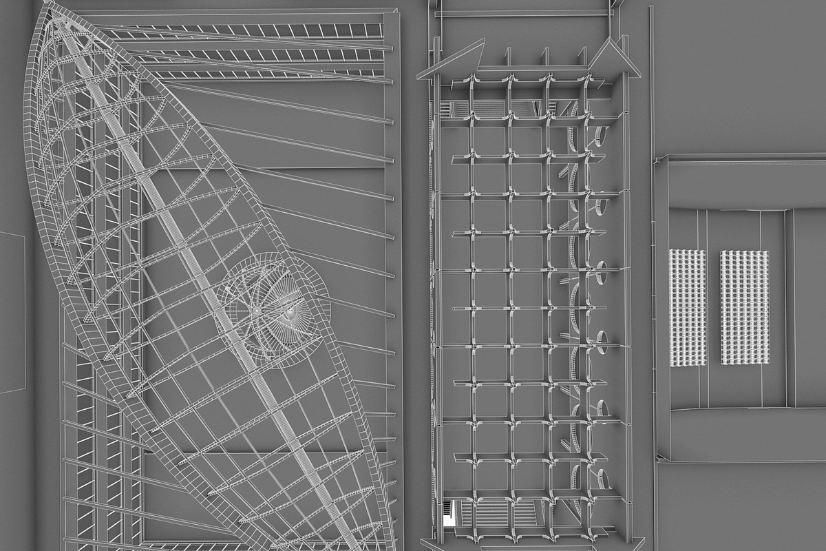 Public Hall Interior, an Architecture 3D Model by 3DNUTS (Photo 10 of 13)