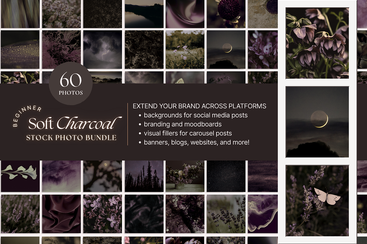 Soft Charcoal Social Media Brand Kit preview 6