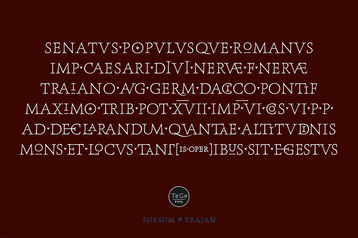 Sursum, a Serif Font by TeGeType foundry (Photo 4 of 5)
