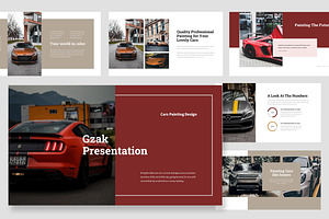 Gzak : Auto Detail Google Slides, a Presentation Template by Punkl Camp