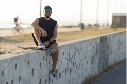 Adult attractive man sitting on the, a Sports & Recreation Photo by Barcelona_dreams