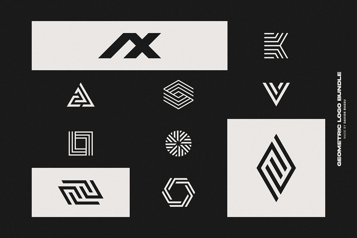 Geometric Logo Bundle, a Branding & Logo Template by Davide Bassu