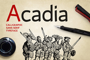 Acadia typeface