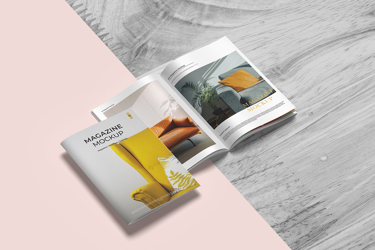 A4 Magazine Mockup, a Books & Magazine Mockup by Graphicbars (Photo 11 of 16)