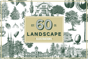 Landscape Vintage Illustrations
