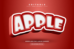 Apple 3D Editable Text Effect