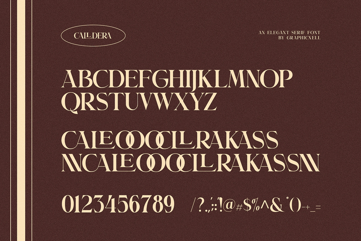 Calldera Elegant Serif Font, a Serif Font by Graphicxell (Photo 10 of 10)