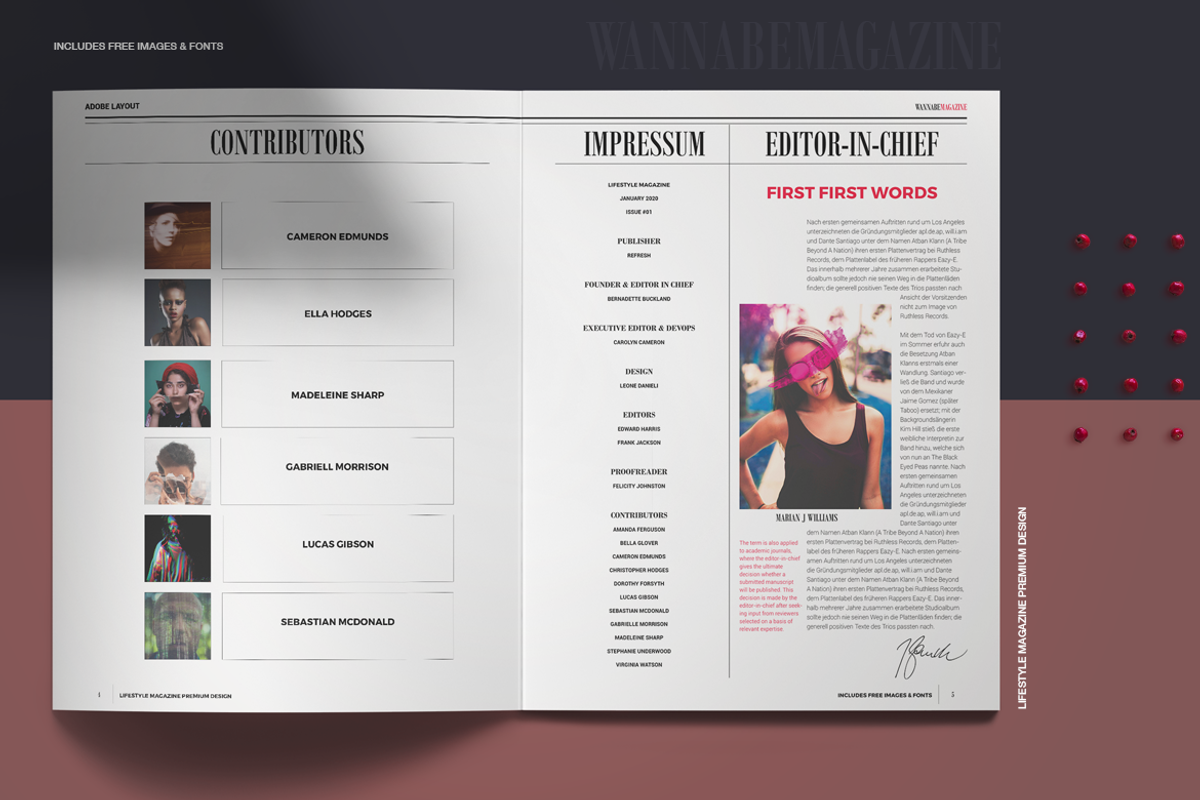 WANNABE magazine, a Magazine Template by Boris Cupac (Photo 5 of 21)