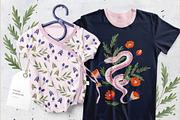 Snake Illustration & pattern bundle, an Animal Illustration by Red Ink (Thumbnail 8 of 9)