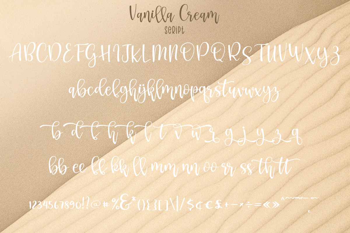 Vanilla Cream, a Script Font by Larin Type Co. (Photo 9 of 10)
