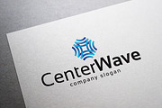 Center Wave Logo, a Branding & Logo Template by EmilGuseinov (Thumbnail 1 of 2)