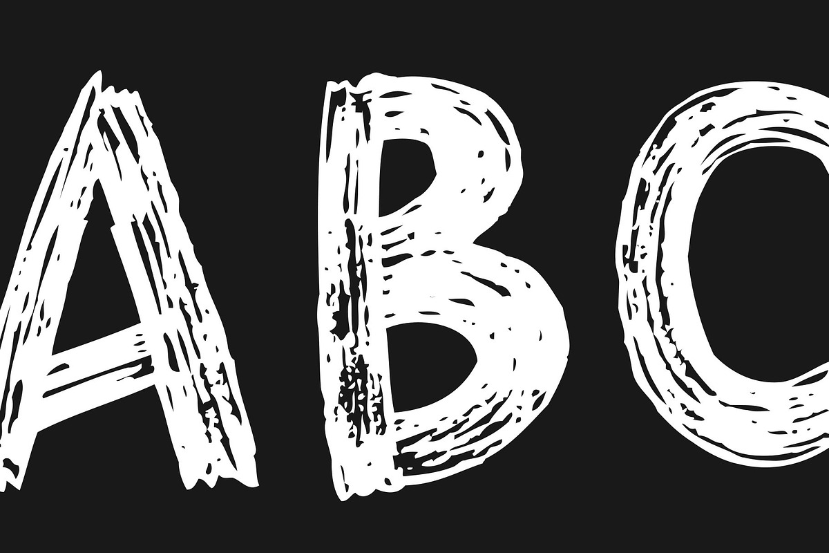 Scratchy Record Alphabet, an Illustration by Texture Pics (Photo 3 of 3)