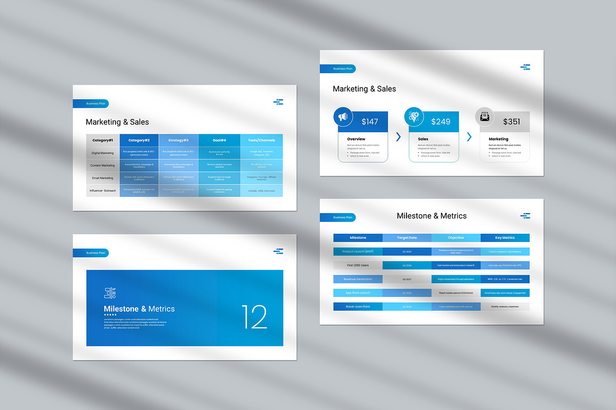 Business Plan Presentation Template preview 7