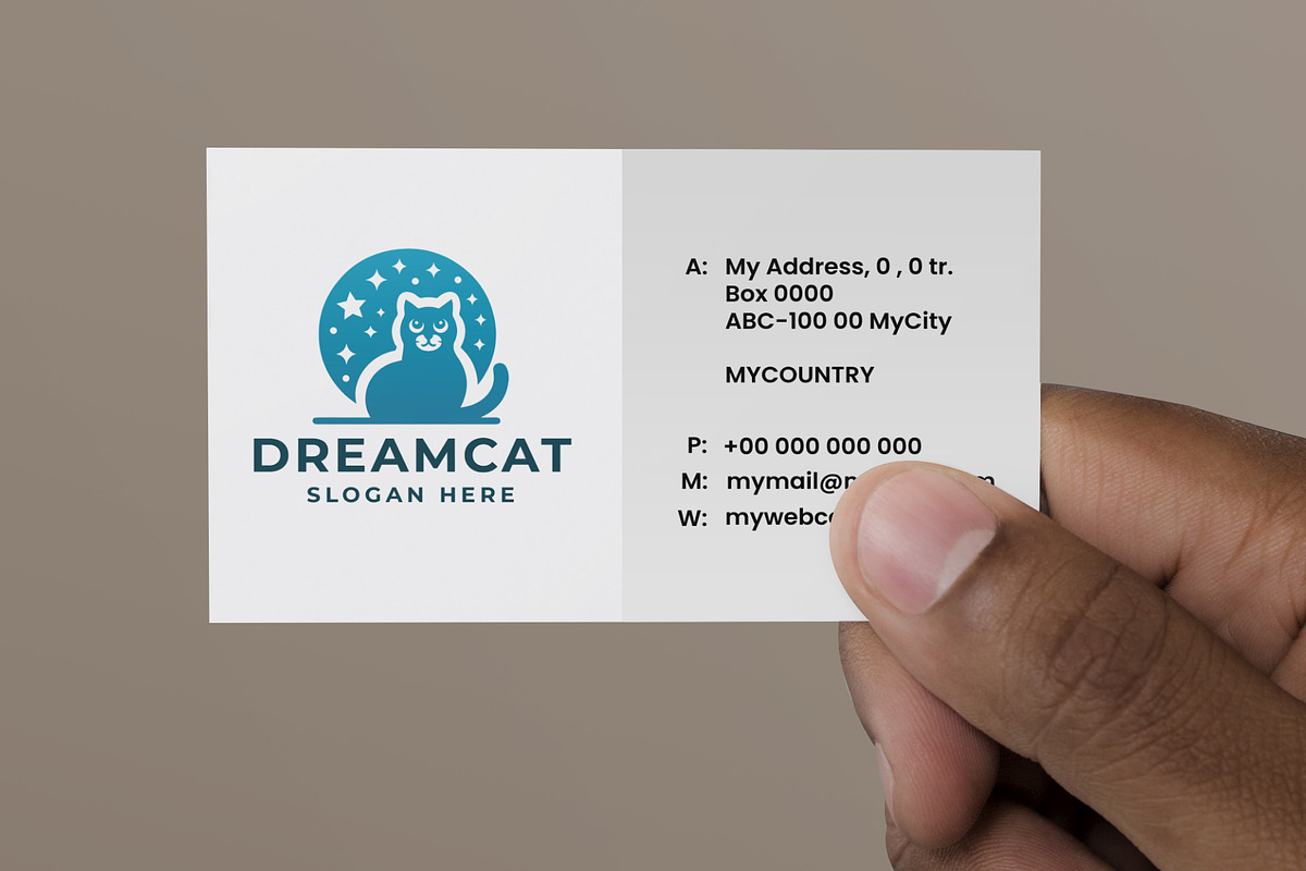 Dream Cat Pet Logo, a Branding & Logo Template by Design_Planet (Photo 2 of 4)