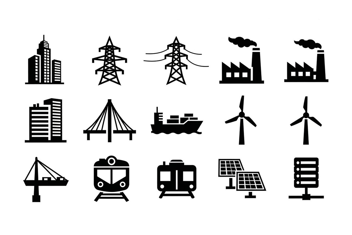 Modern Energy Industry Silhouette, a Graphic by hafijul (Photo 4 of 14)