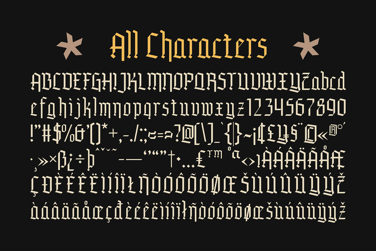 CS Vachel – Gothic Font, a Blackletter Font by Craft Supply Co. (Photo 8 of 8)