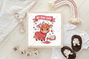 Cupid Funny Highland Cow PNG, an Illustration by CraftArtStudio (Thumbnail 4 of 4)