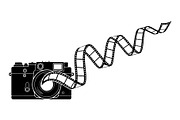 Vintage Camera Film Silhouette, an Object Illustration by yasushie (Thumbnail 25 of 31)
